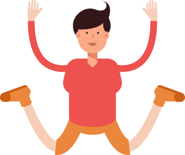 Erkek Öğrenci Karakteri Çizimi