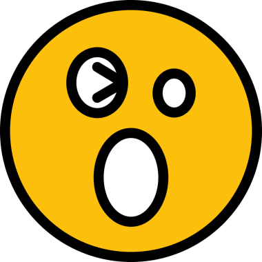 Şaşırmış Yüz Emoji İllüstrasyonu