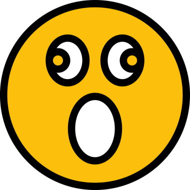 Şaşırmış Yüz Emoji İllüstrasyonu