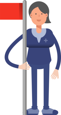 Doktor Karakter Tutucu Bayrak Direği