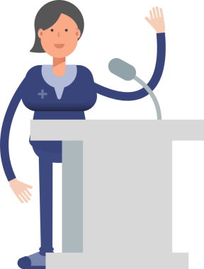 Doktor Karakter Kürsüde Konuşuyor