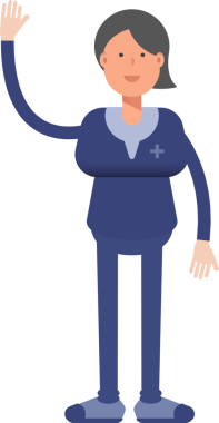 Doktor Karakter Selamlama Clipart