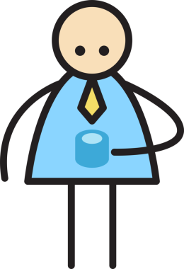 İş adamı Kahve Çubuğu İçiyor