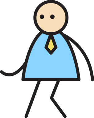 İşadamı Sinsi Çubuk Figürü