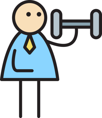 İş adamı Aptal Çubuğu Tutuyor