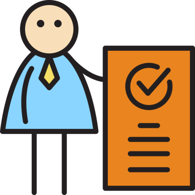 İş Adamı Sözleşmeli Belge Çubuğu Şeklini Gösteriyor