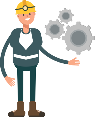 Madenci Karakteri Vites Tutucu