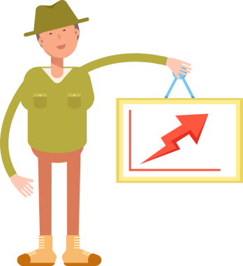 Şapka çizimi takan erkek karakter