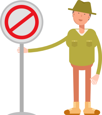 Şapka çizimi takan erkek karakter