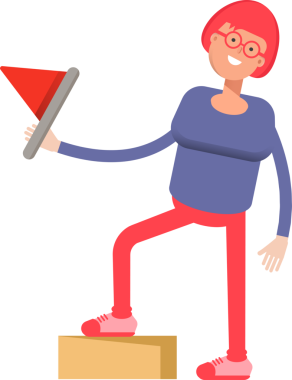 İnek Kız Karakteri Clipart