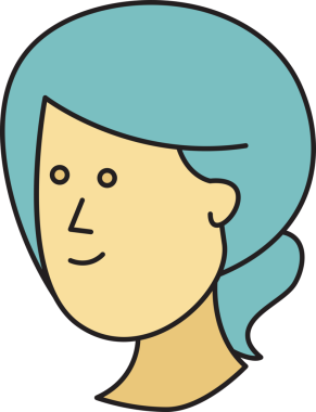 Kadın Yüzü Avatar Clipart