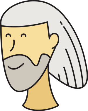 Sakallı Adam Avatar Clipart