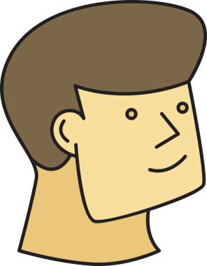 Erkek Yüzlü Avatar Clipart