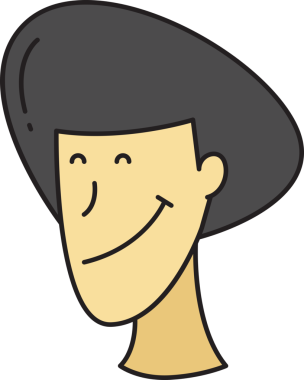 Erkek Yüzlü Avatar Clipart