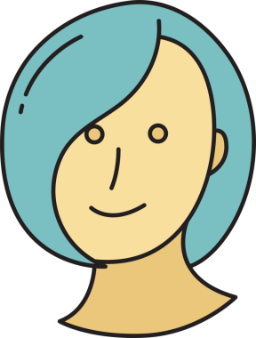 Kadın Yüzü Avatar Clipart