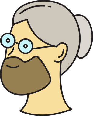 Sakallı Adam Avatar Clipart