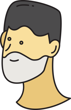 Sakallı Adam Avatar Clipart