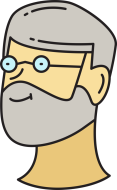 Sakallı Adam Avatar Clipart