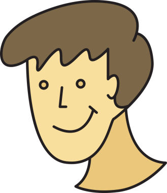 Erkek Yüzlü Avatar Clipart