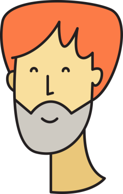 Sakallı Adam Avatar Clipart