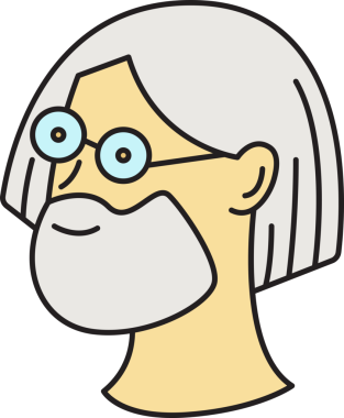 Sakallı Adam Avatar Clipart