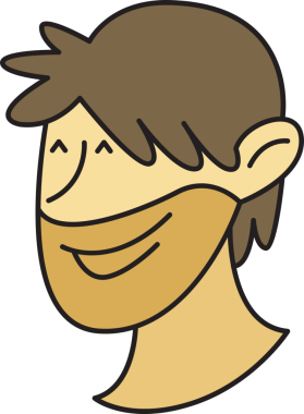 Sakallı Adam Avatar Clipart