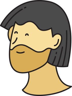 Sakallı Adam Avatar Clipart