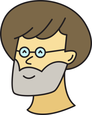 Sakallı Adam Avatar Clipart