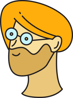 İnek Adam Avatar Clipart