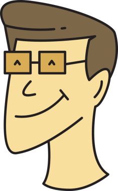 İnek Adam Avatar Clipart