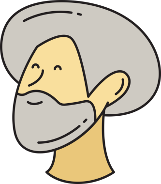 Sakallı Adam Avatar Clipart