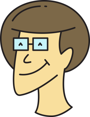 İnek Adam Avatar Clipart