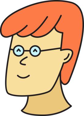 İnek Adam Avatar Clipart