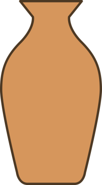 Porselen Vazo Simgesi İllüstrasyonu