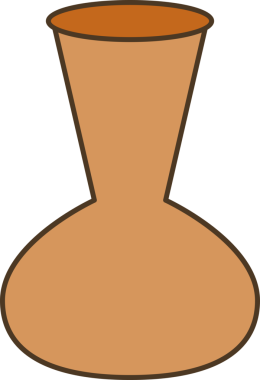 Porselen Vazo Simgesi İllüstrasyonu