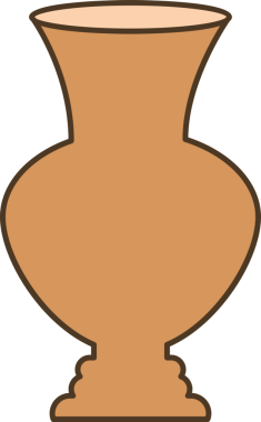 Porselen Vazo Simgesi İllüstrasyonu