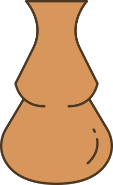 Porselen Vazo Simgesi İllüstrasyonu