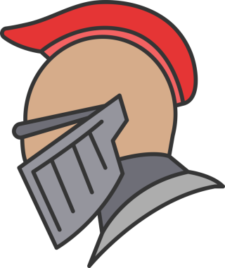 Şövalye Miğferi Simgesi Clipart