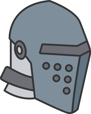 Şövalye Miğferi Simgesi Clipart