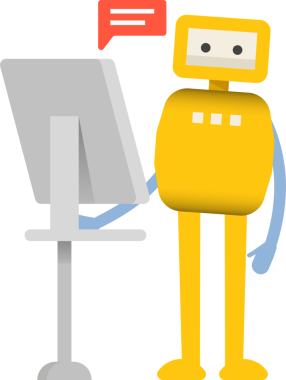 Çizgi Robot Karakteri Clipart