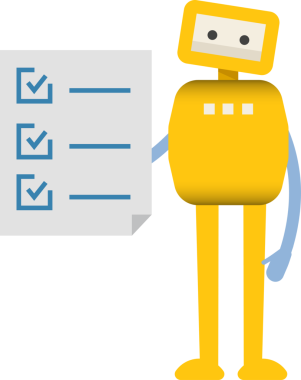 Çizgi Robot Karakteri Clipart