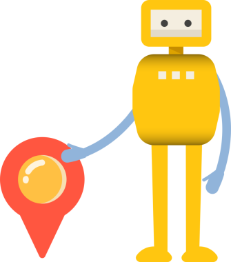 Çizgi Robot Karakteri Clipart