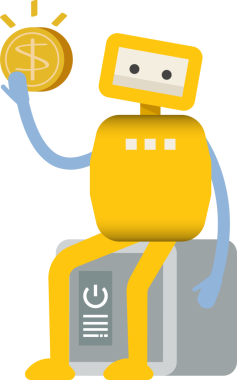 Çizgi Robot Karakteri Clipart