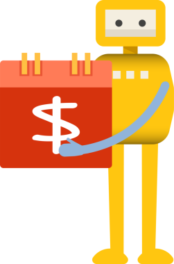 Çizgi Robot Karakteri Clipart