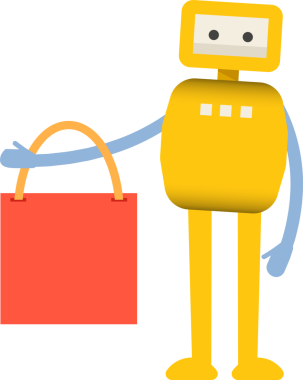 Çizgi Robot Karakteri Clipart