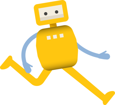 Çizgi Robot Karakteri Clipart