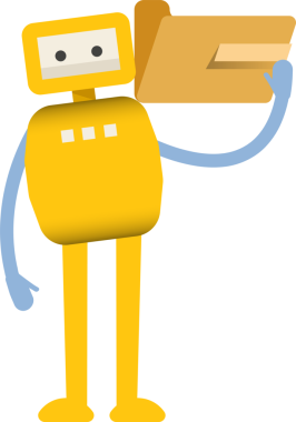 Çizgi Robot Karakteri Clipart