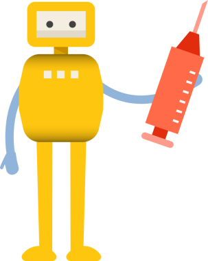 Çizgi Robot Karakteri Clipart