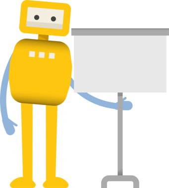 Çizgi Robot Karakteri Clipart