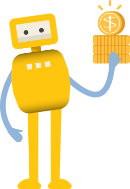 Çizgi Robot Karakteri Clipart